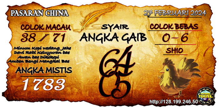 Prediksi Togel China Selasa 27 Februari 2024