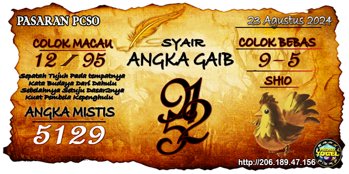 Prediksi Togel Pcso Jumat 23 Agustus 2024