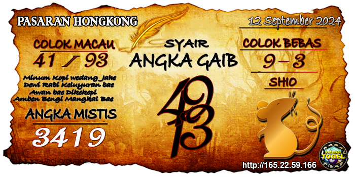 Prediksi Togel Hongkong Kamis 12 September 2024