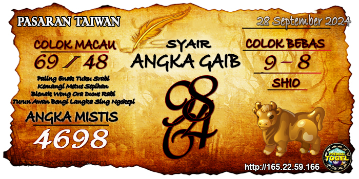 Prediksi Togel Taiwan Sabtu 28 September 2024