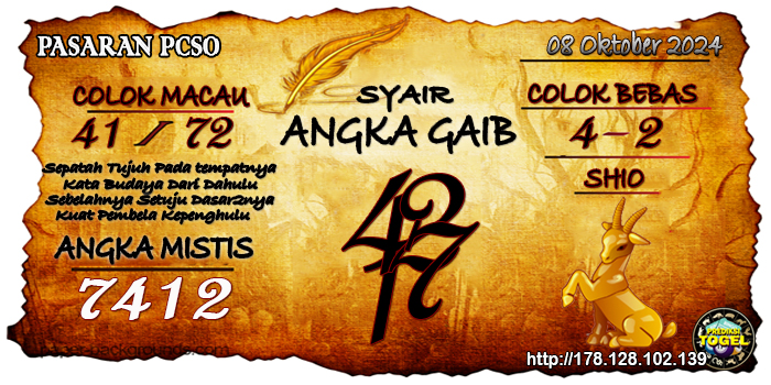 Prediksi Togel Pcso Selasa 08 Oktober 2024