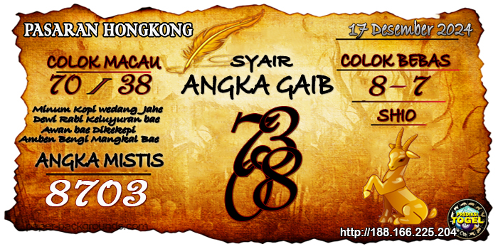 Prediksi Togel Hongkong Selasa 17 Desember 2024