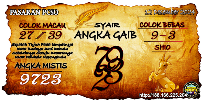 Prediksi Togel Pcso Kamis 12 Desember 2024