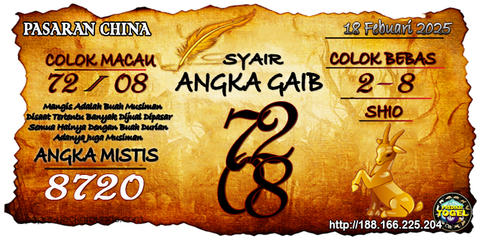 Prediksi Togel China Selasa 18 Februari 2025