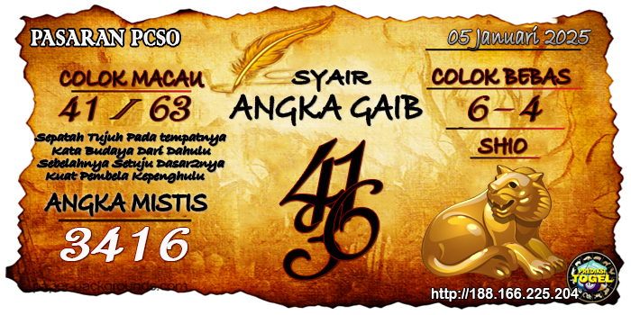 Prediksi Togel Pcso Rabu 05 Februari 2025