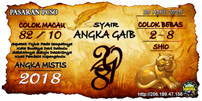 Prediksi Togel Pcso Rabu 30 April 2025
