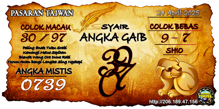 Prediksi Togel Taiwan Kamis 24 April 2025
