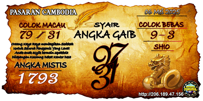 Prediksi Togel Cambodia Selasa 6 Mei 2025