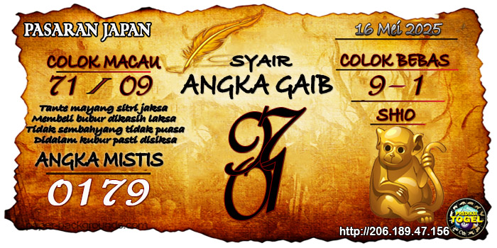 Prediksi Togel Japan Jumat 16 Mei 2025