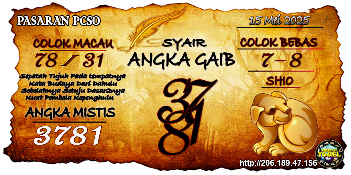 Prediksi Togel Pcso Kamis 15 Mei 2025