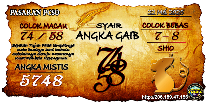 Prediksi Togel Pcso Kamis 22 Mei 2025