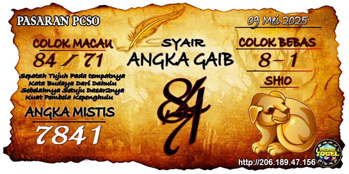 Prediksi Togel Pcso Jumat 9 Mei 2025