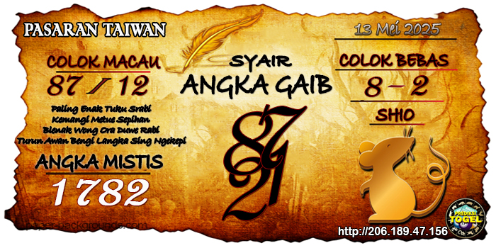 Prediksi Togel Taiwan Selasa 13 Mei 2025