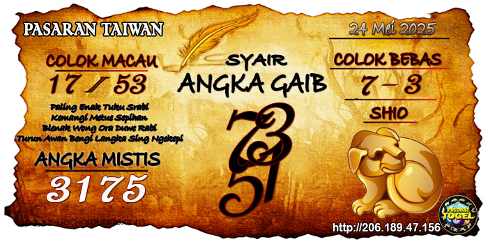 Prediksi Togel Taiwan Sabtu 24 Mei 2025