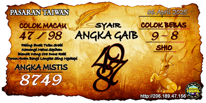 Prediksi Togel Taiwan Selasa 6 Mei 2025