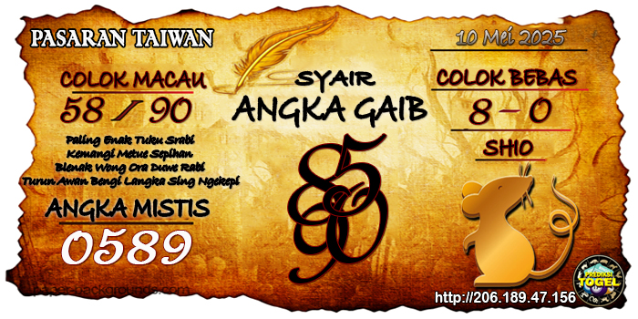 Prediksi Togel Taiwan Sabtu 10 Mei 2025