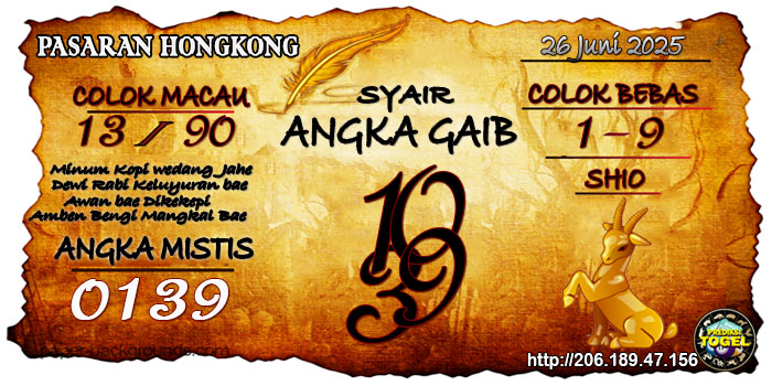 Prediksi Togel Hongkong Kamis 26 Juni 2025