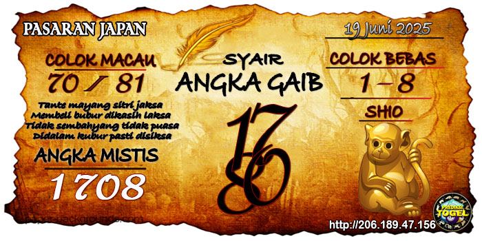 Prediksi Togel Japan Kamis 19 Juni 2025