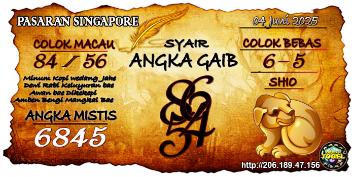 Prediksi Togel Singapore Rabu 4 Juni 2025