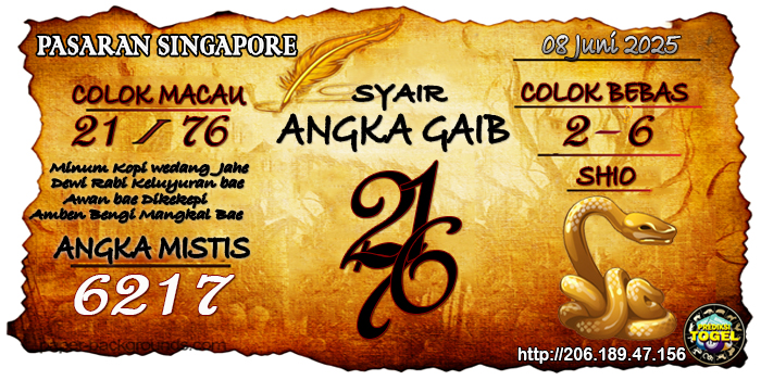 Prediksi Togel Singapore Minggu 8 Juni 2025