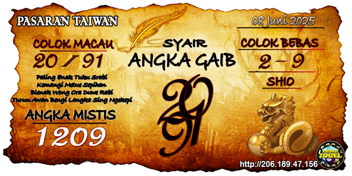 Prediksi Togel Taiwan Minggu 8 Juni 2025