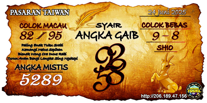 Prediksi Togel Taiwan Selasa 24 Juni 2025