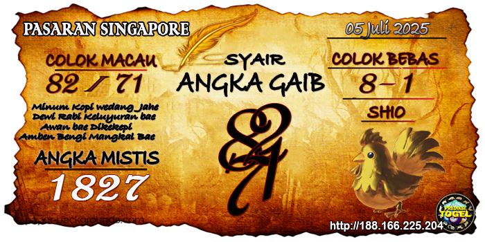 Prediksi Togel Singapore Sabtu 5 Juli 2025